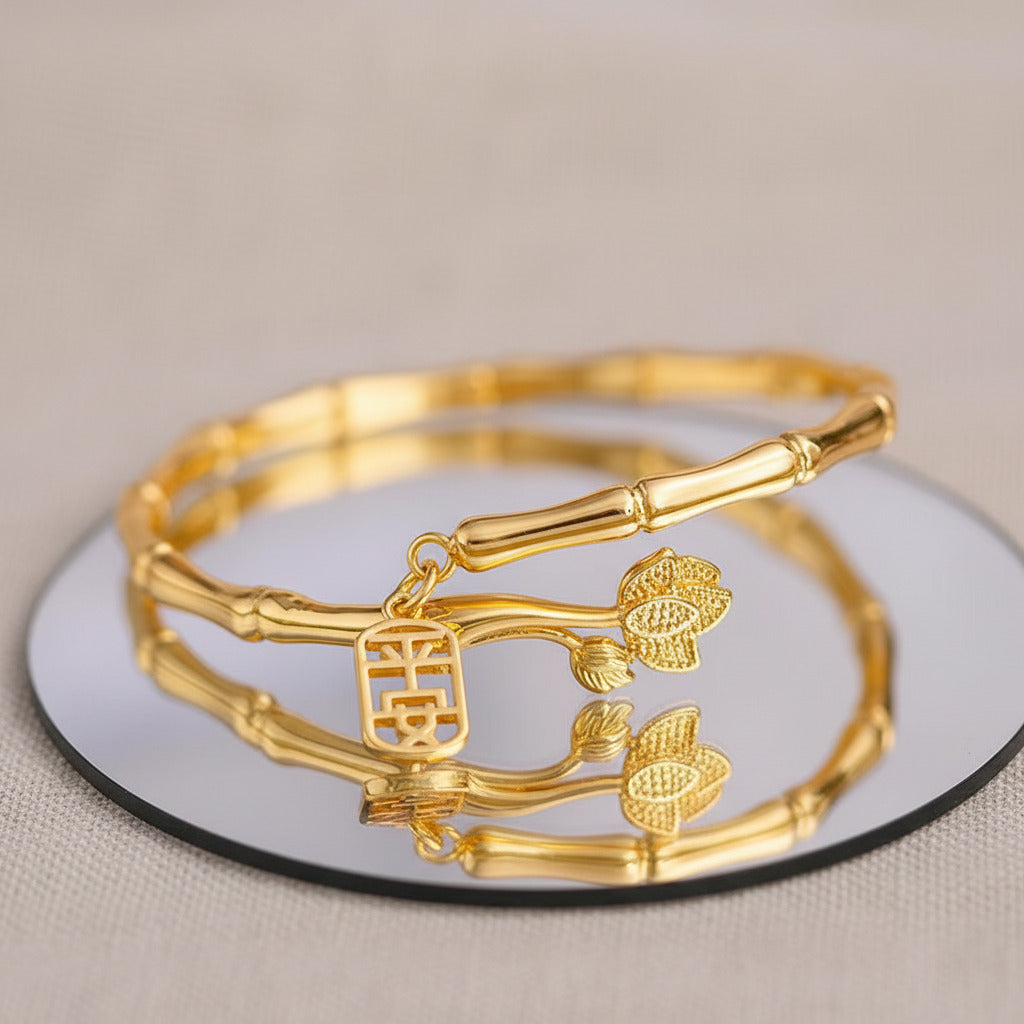 Zen Lotus Bangle