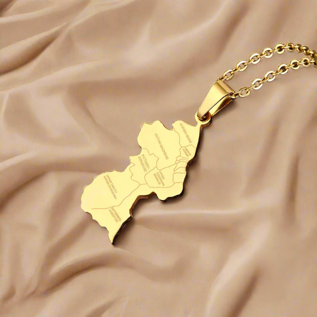 Guyana Map Necklace