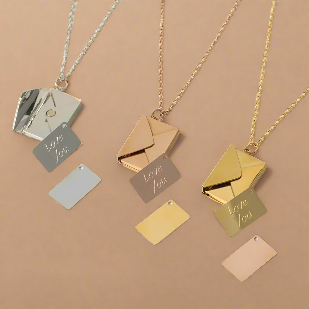 Envelope Locket Necklace