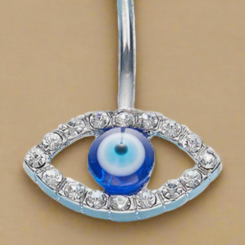 Evil Eye Belly Button Ring