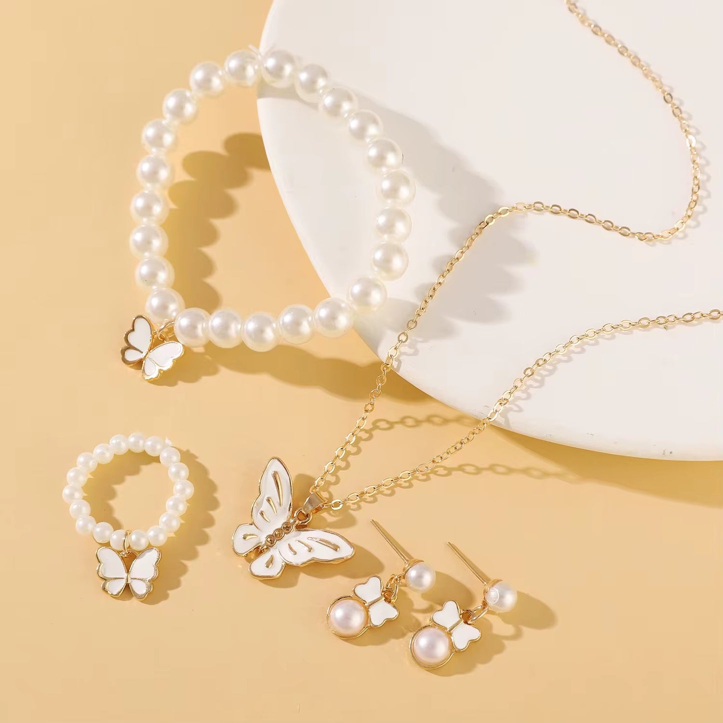 Butterfly Pearl Set