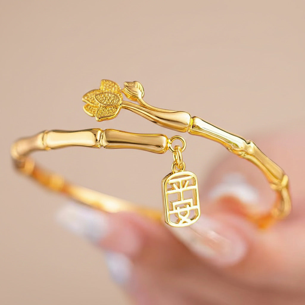 Zen Lotus Bangle