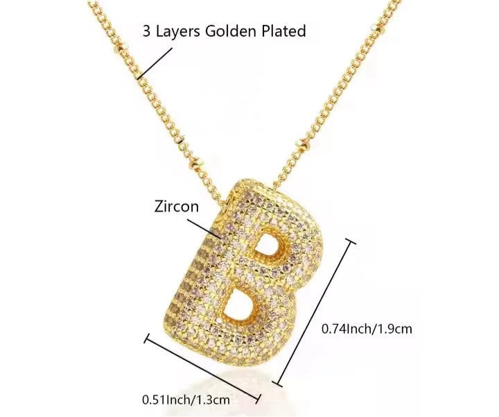 Glitz Initial Necklace