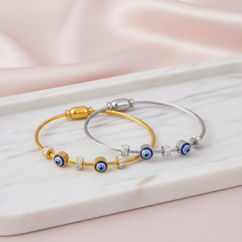 Crystal Evil Eye Bracelets