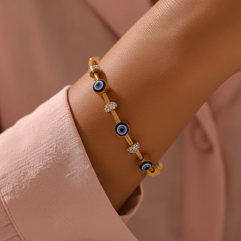 Crystal Evil Eye Bracelets