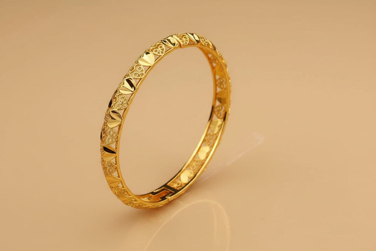 Divine Gold Bangles (2 pair)