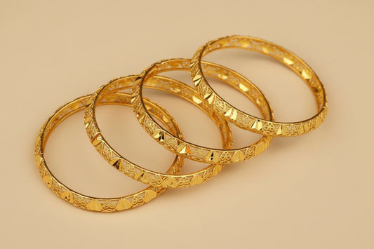 Divine Gold Bangles (2 pair)