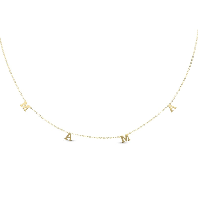 “MAMA” Necklace 10K yellow gold