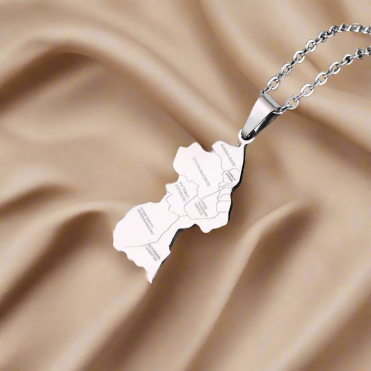 Guyana Map Necklace