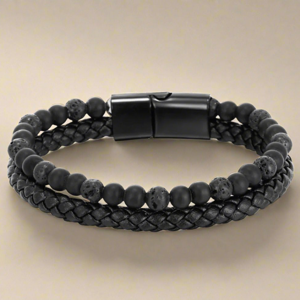 Leather Rope Beaded Bracelets