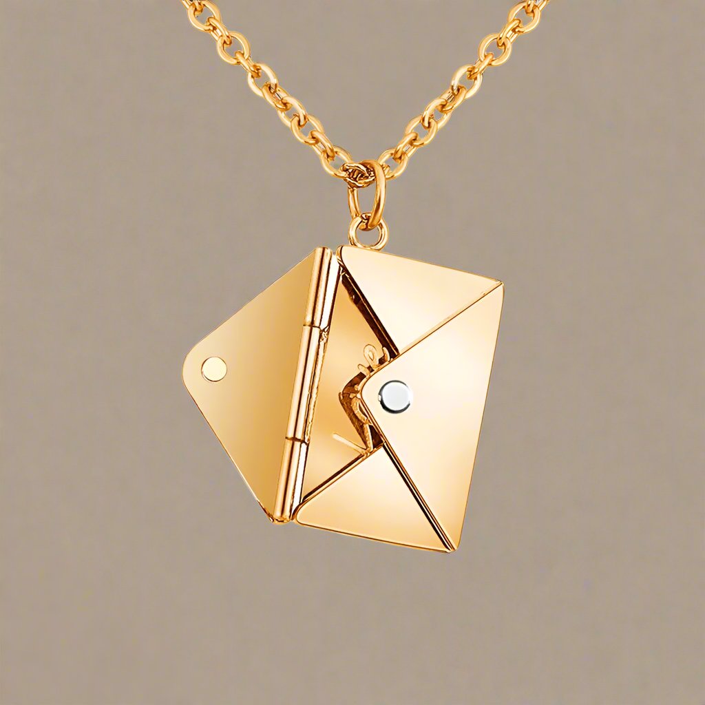 Envelope Locket Necklace