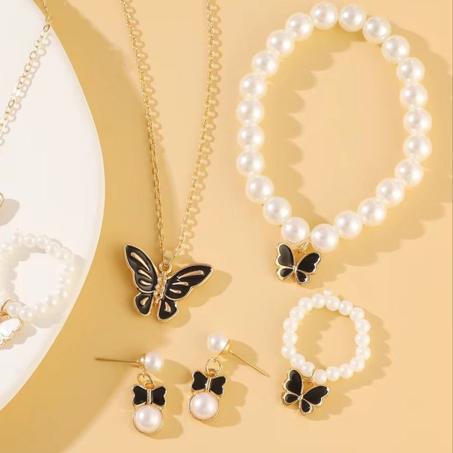 Butterfly Pearl Set