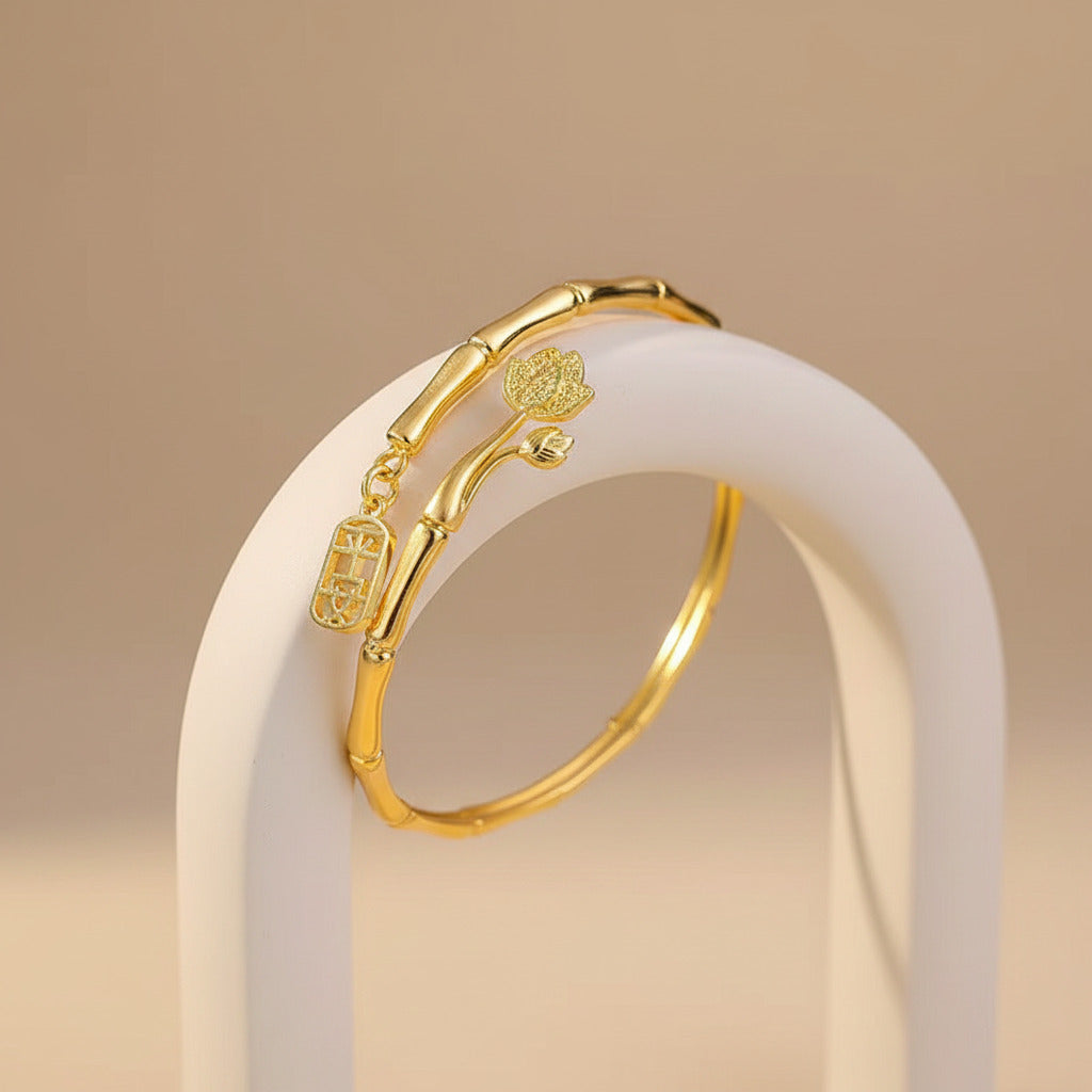 Zen Lotus Bangle